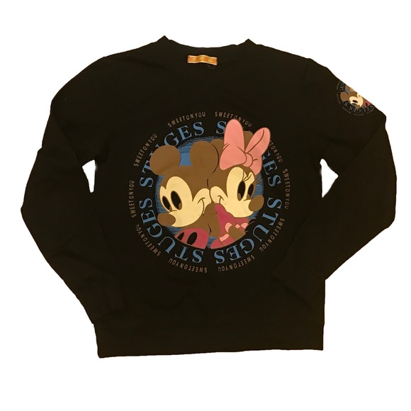 Micky & Minnie Mouse Sweatshirt [Olive] - Picture 2 of 4